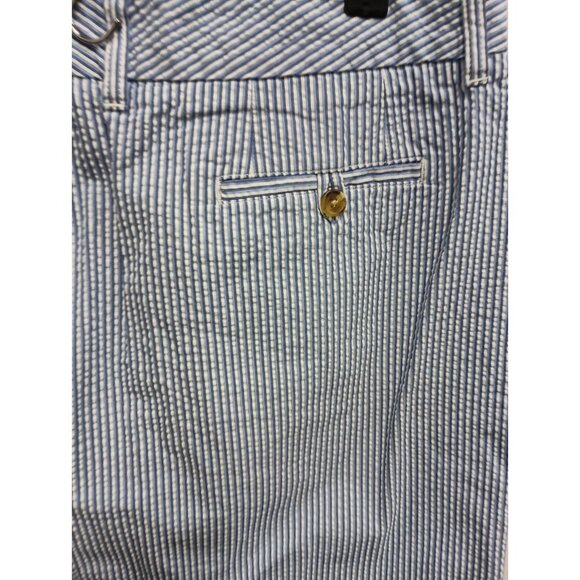 L.L. Bean Favorite Fit Womens Mini Skirt Size 10 Seersucker Striped Preppy - Picture 5 of 6